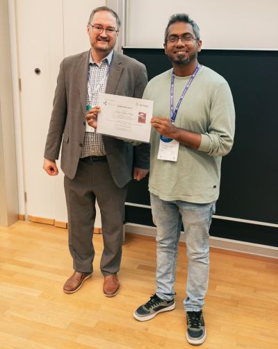 Prof Andreas Fehry, PhD student Taufhik Hossain Tonmoy