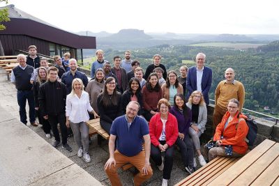 group photo of the RTG 2023 fall workshop in a scenic environment
