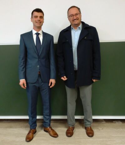 group photo of Dr. Christian Roßner, and Prof. Andreas Fery